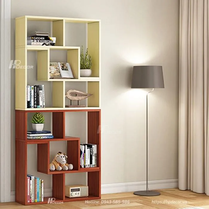 Mẫu tủ trang trí phòng khách đẹp TPK-04 - HPdecor