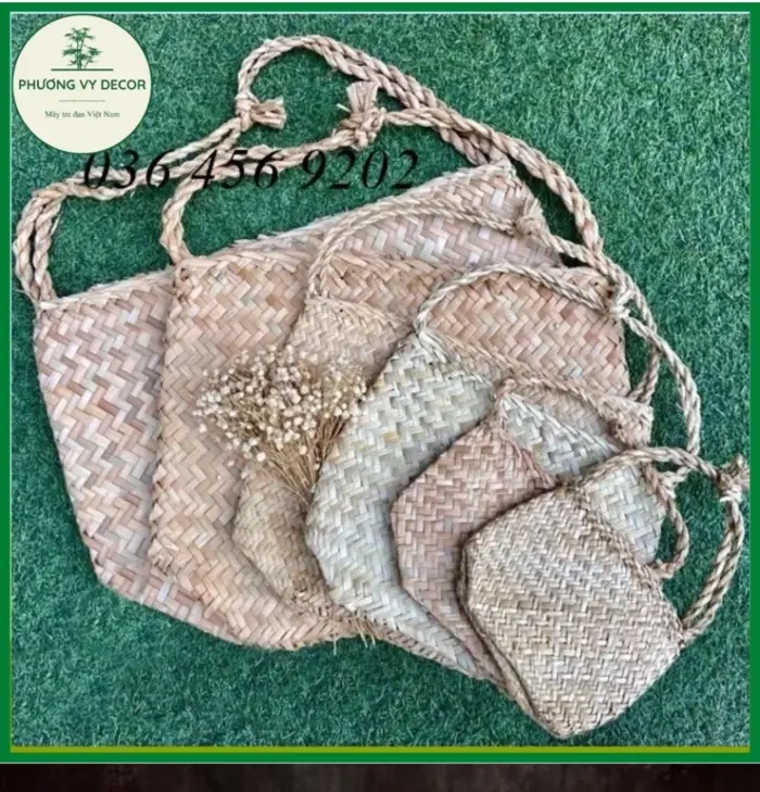 Bị cói, túi cói đựng đồ đi chợ, đệm decor trang trí thân thiện với môi  trường full size | Lazada Việt Nam