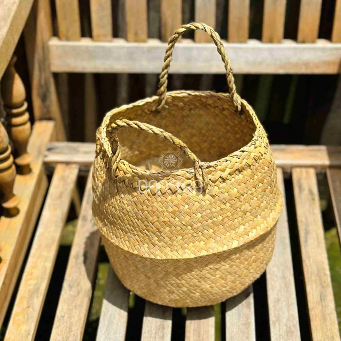 Túi cói có quai, sọt cói đựng đồ