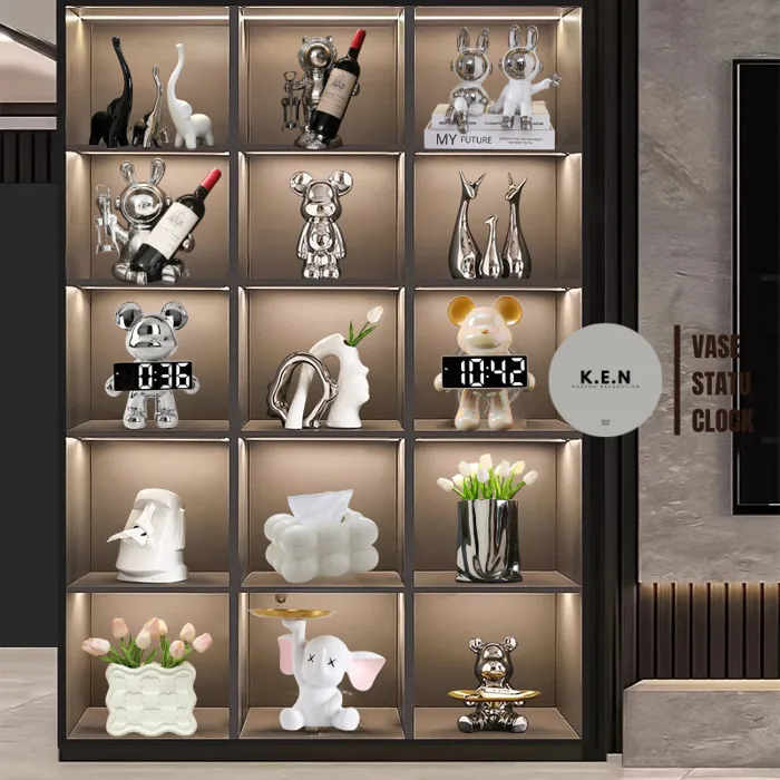 Tượng Decor Trang Trí Phòng Khách Kệ Tivi Tủ Rượu, Kệ Sách Bàn Làm Việc,  Quà Tặng Trang Trí Đẹp