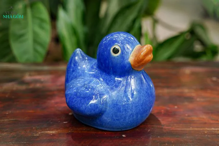 Tượng Thú Gốm Vịt Donald, Tượng Gốm Nam Bộ, Decor, Quà Tặng Bạn Bè.