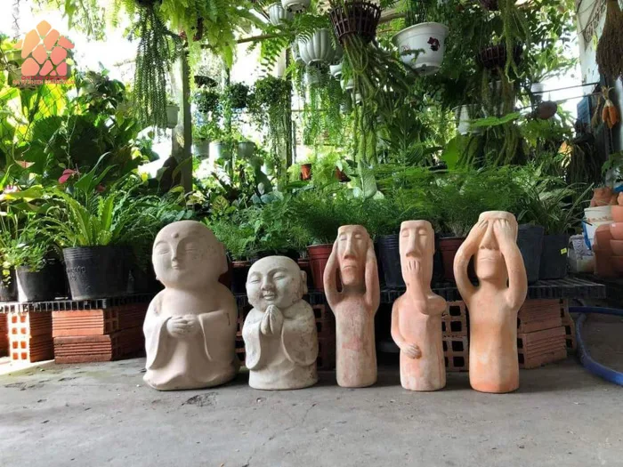 Tượng gốm, chậu gốm trang trí - Đá tự nhiên Quảng Ngãi