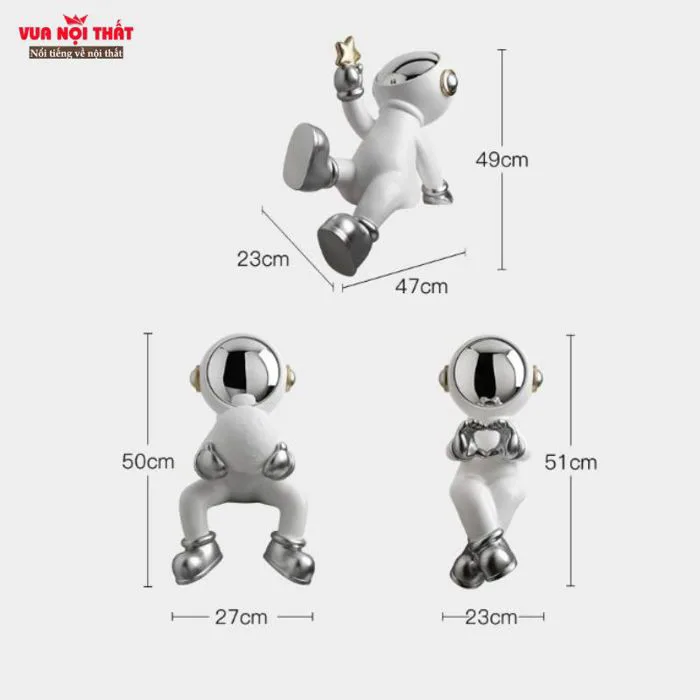 Tượng decor bàn phi hành gia mini TTT30 giá rẻ | Vuanoithat