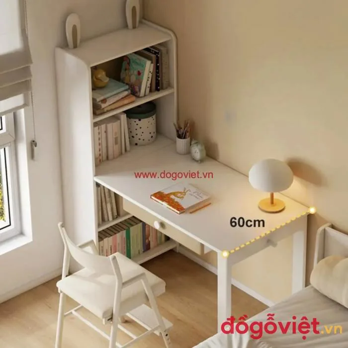 20+ Mẫu bàn học góc tường đẹp, đa năng giúp trẻ học tập hứng thú