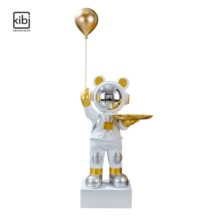 TƯỢNG PHI HÀNH GIA ĐỠ KHAY CẦM BÓNG | KIBI HOME DECOR