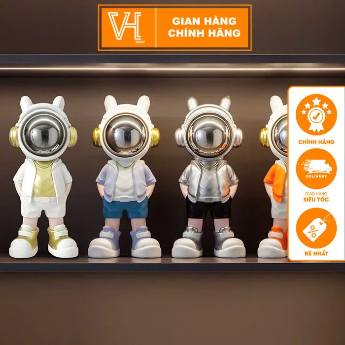 Tượng Phi Hành Gia Decor Để Bàn 36cm đèn trang trí đẹp - Trang Trí Nhà Cửa  - Nhập khẩu chính hãng - VHSHOP | Shopee Việt Nam