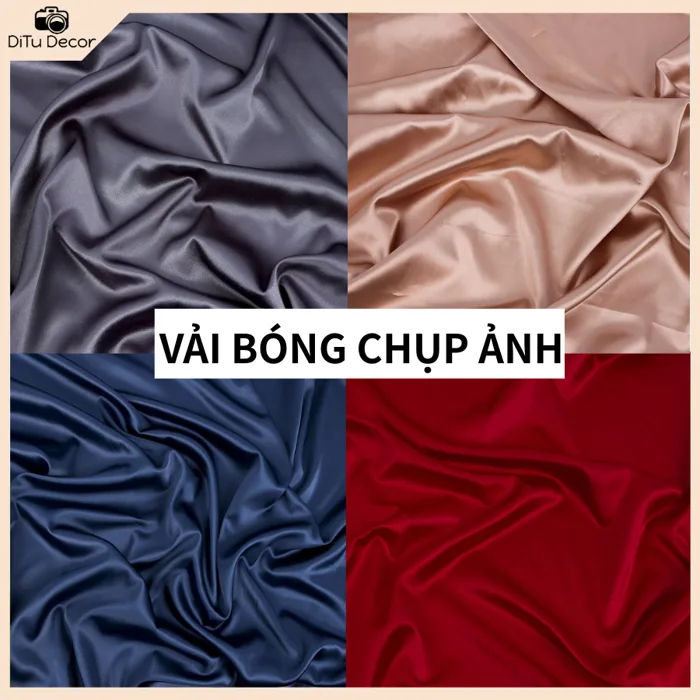 Vải bóng chụp ảnh, vải lụa trang trí chụp ảnh sản phẩm, decor chụp hình -  Ditu Decor | Shopee Việt Nam