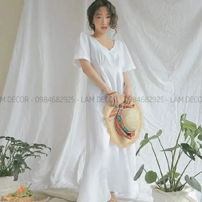 Phông vải trắng nhăn để chụp ảnh – LAM DECOR