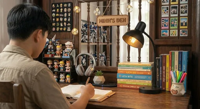 Trong phong thủy, tuyệt đối đừng để góc học tập kiểu này dễ khiến con khó  tập trung, khó vượng tài