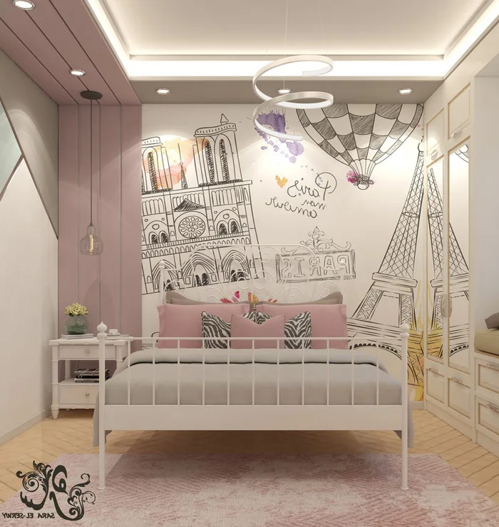 50 mẫu tranh vẽ tường phòng ngủ đẹp cho không gian thêm ấn tượng