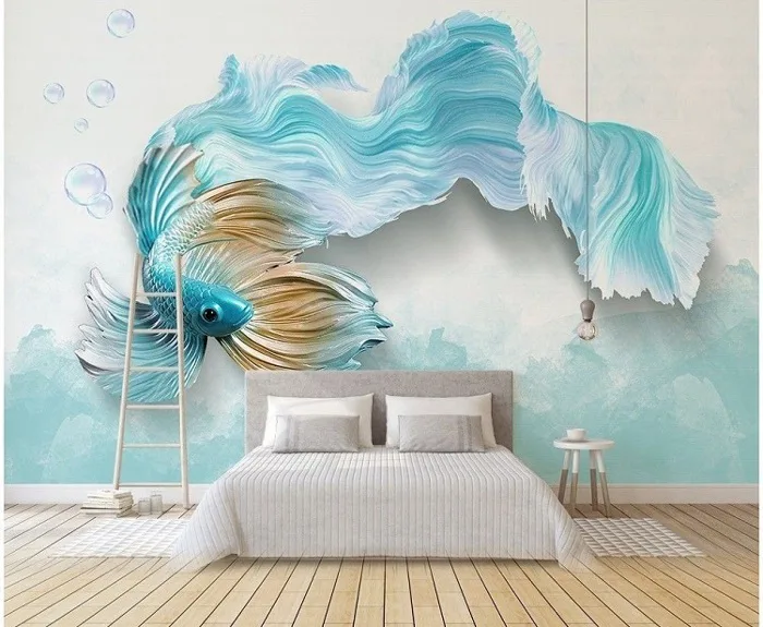 Ý tưởng thiết kế vẽ tranh tường phòng ngủ đẹp nhất cho gia đình