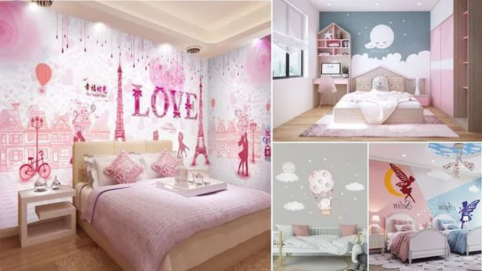 Gợi ý 100 mẫu vẽ tường phòng ngủ cute đẹp trang trí ấn tượng độc đáo - Công  ty thiết kế kiến trúc Việt Architect Group - Kiến Trúc Sư Việt Nam