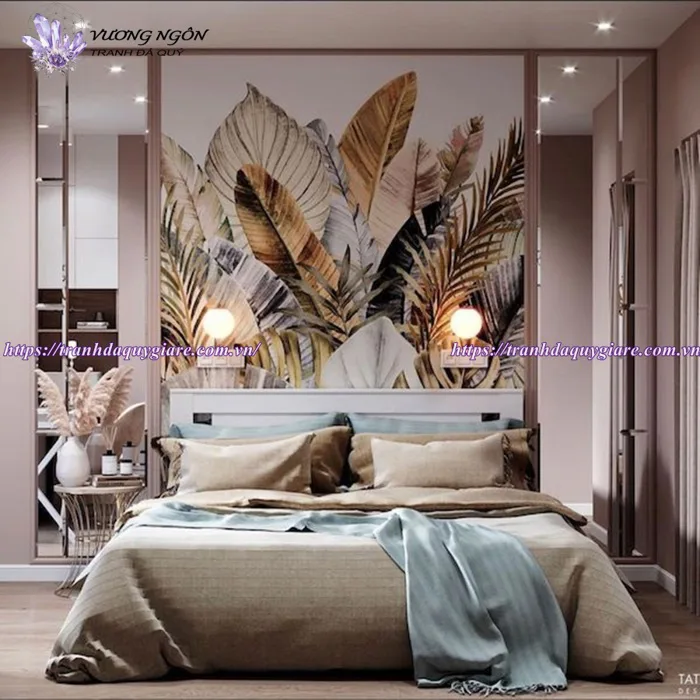 Dịch vụ Vẽ Tranh Tường Phòng Ngủ giảm ngay 50k/m2 - Tranh Đá Quý Vương Ngôn