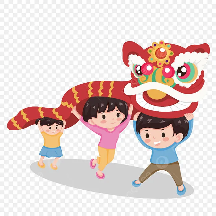 Hình ảnh Múa Lân Vui Nhộn Cho Trẻ Em Trong Dịp Tết Trung Thu ở Việt Nam PNG  , Việt Nam, Tết Trung Thu, Phong Cách Hoạt Hình PNG miễn phí tải
