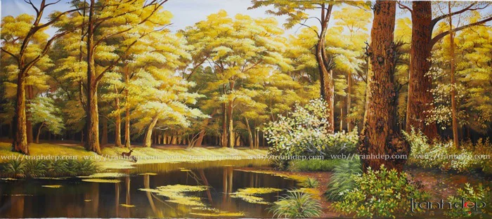Tranh phong cảnh mùa thu tuyệt đẹp- 19